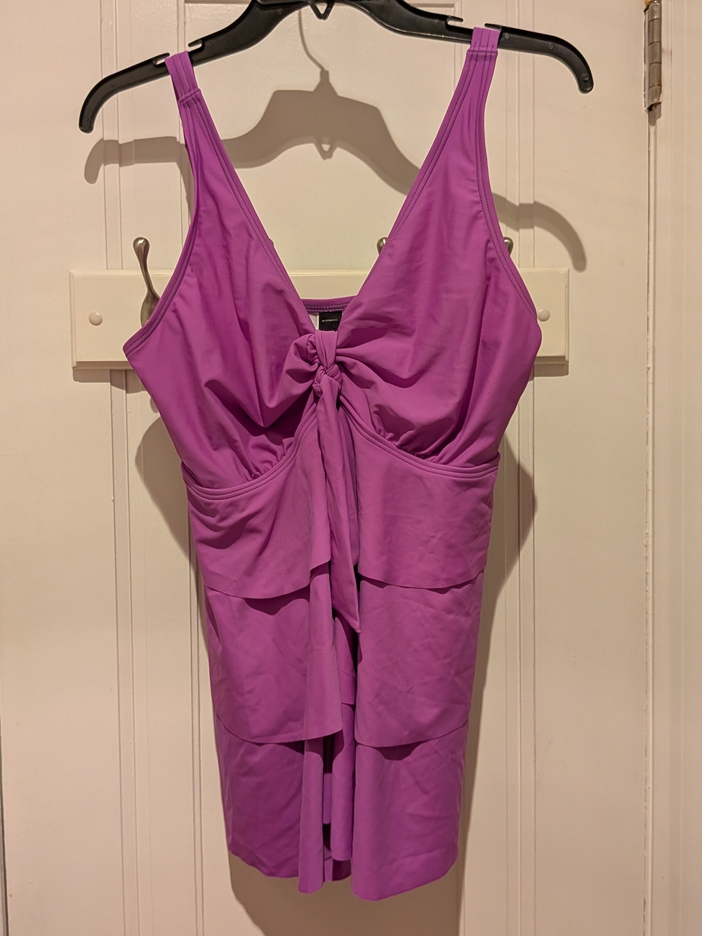 BloomChic Lilac Knot Front Swimsuit Tankini Top